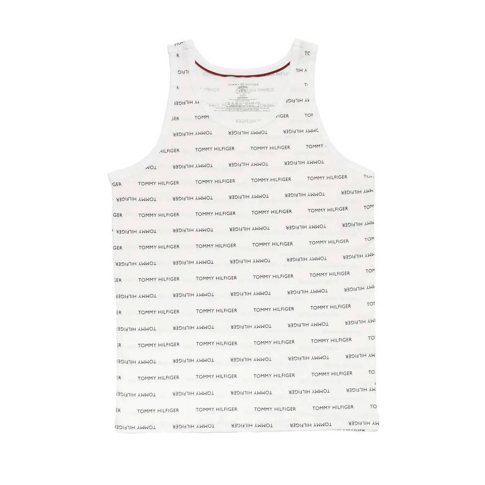 NEW TOMMY HILFIGER men's modern essentials cotton tank top in white